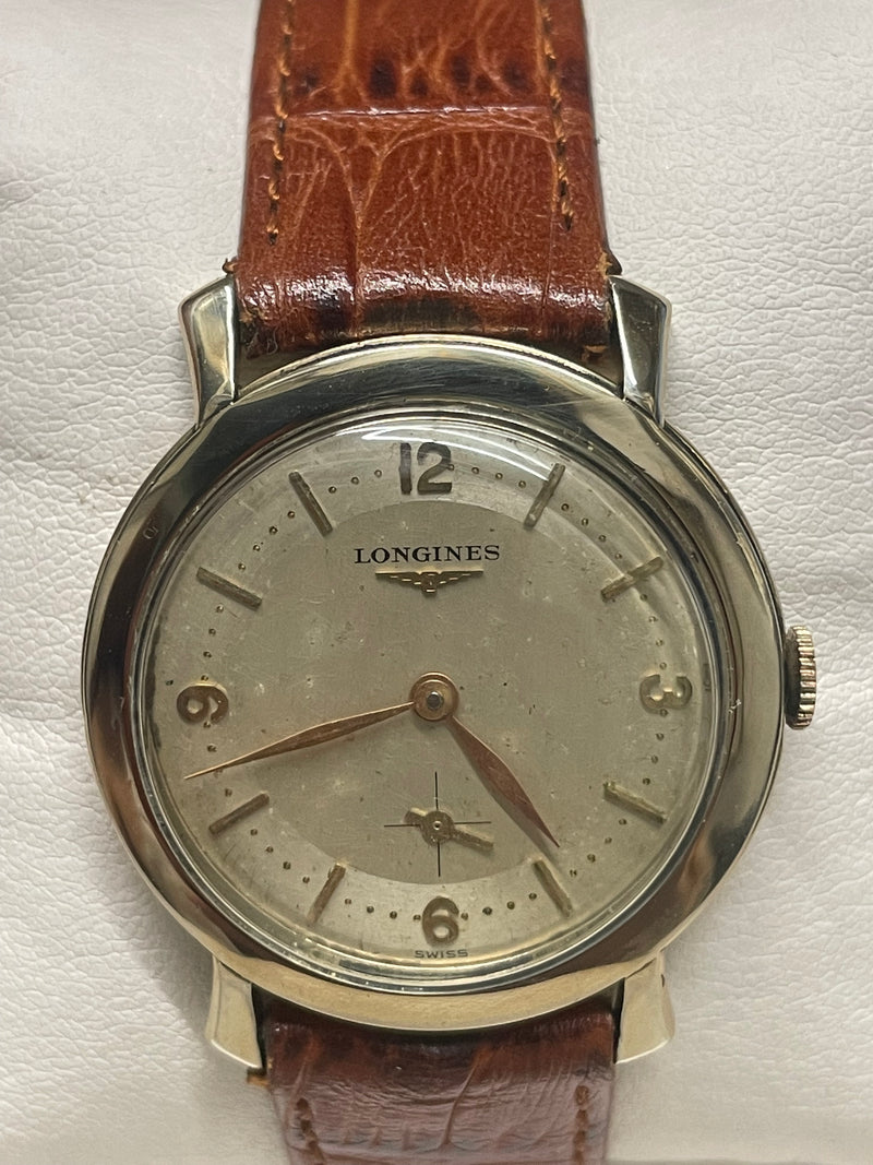 Longines Vintage 1940s Gold-Filled Watch, Off-White Dial,Large - $8K APR w/ COA! APR57