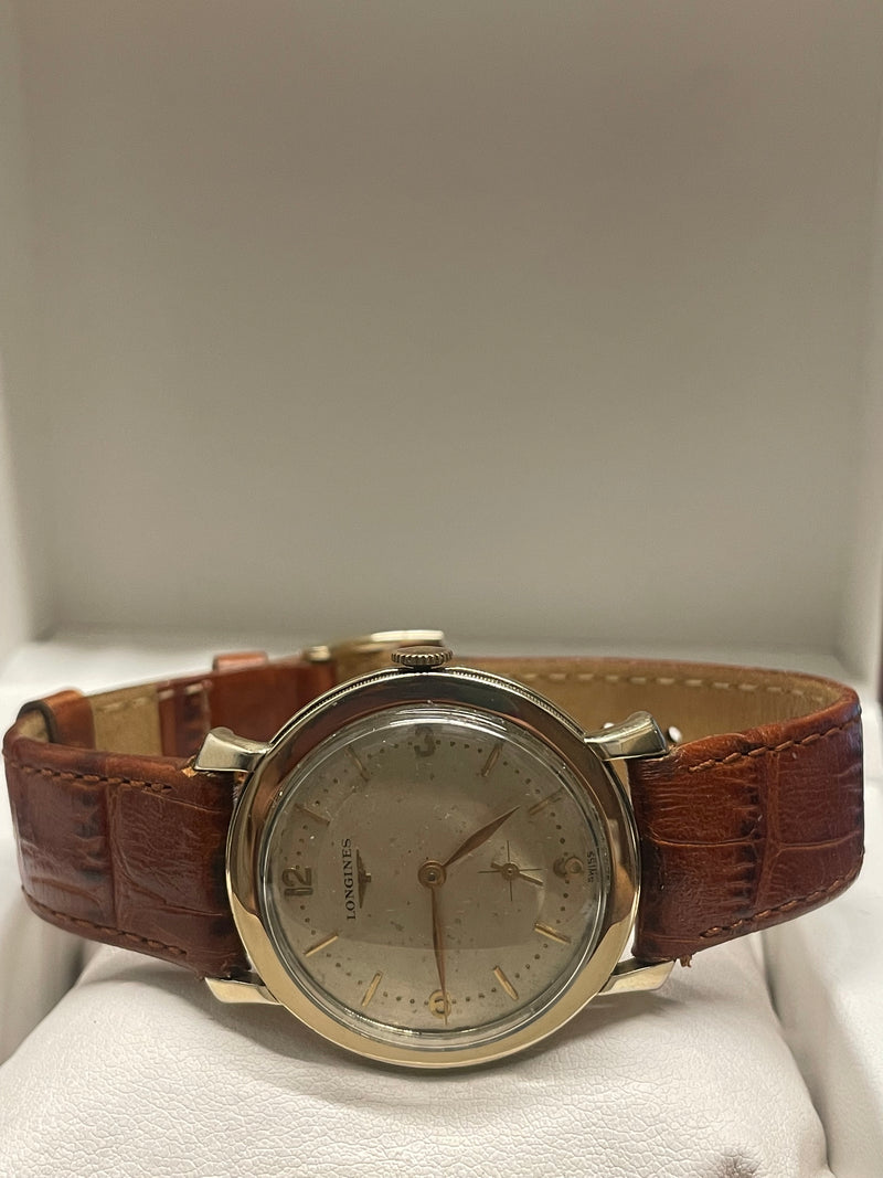 Longines Vintage 1940s Gold-Filled Watch, Off-White Dial,Large - $8K APR w/ COA! APR57