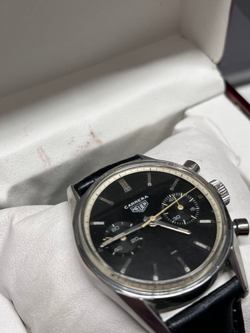 TAG HEUER CARRERA Unique, Rare Vintage 1960s Men's Wristwatch  - $20K APR w/ COA APR 57