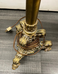 Early 1900’s Pair Of Gilt Brass Candlestick Lamps With Double Bulb - $10K APR w/CoA APR57