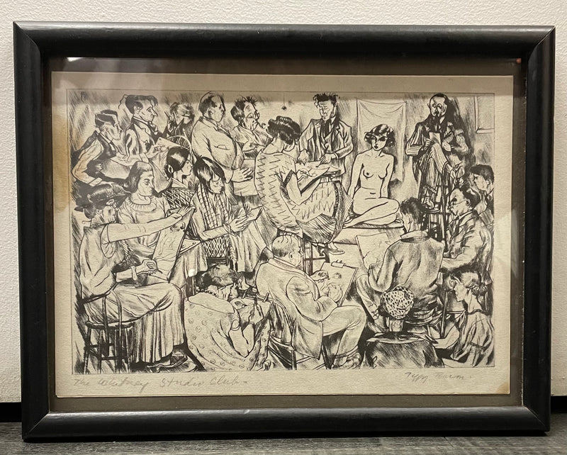 1925 Peggy Bacon Drypoint ‘The Whitney Studio Club’ - $6K APR w/CoA APR57