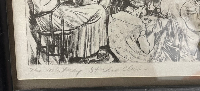 1925 Peggy Bacon Drypoint ‘The Whitney Studio Club’ - $6K APR w/CoA APR57