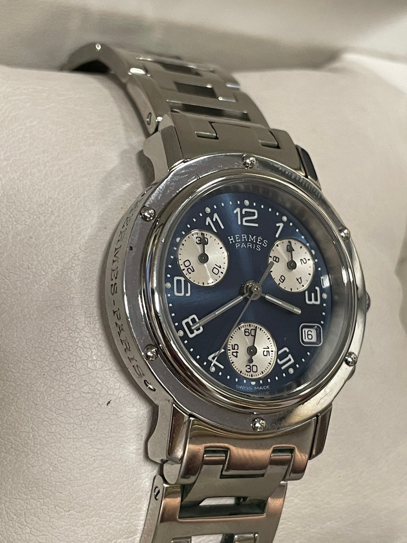 Hermes Limited Edition Chronograph - Sapphire Blue Dial, Rare - $15K APR w/ COA! APR57