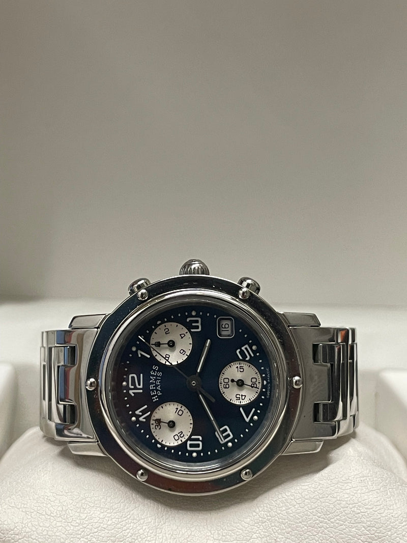 Hermes Limited Edition Chronograph - Sapphire Blue Dial, Rare - $15K APR w/ COA! APR57