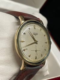 Longines Vintage 1940s Men's Watch - Solid Gold, Engraved Dial- $16K APR w/ COA! APR57