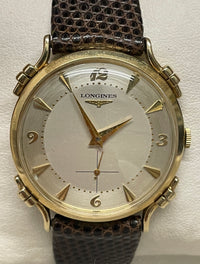 Longines Vintage 1950s Men's Watch - Solid Gold, Rare Design- $15K APR w/ COA!!! APR57