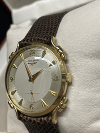 Longines Vintage 1950s Men's Watch - Solid Gold, Rare Design- $15K APR w/ COA!!! APR57