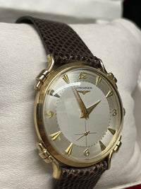 Longines Vintage 1950s Men's Watch - Solid Gold, Rare Design- $15K APR w/ COA!!! APR57