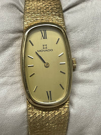 Movado 14K Yellow Gold Watch - Oval Case, Gold Bracelet, Mint - $30K APR w/ COA! APR57