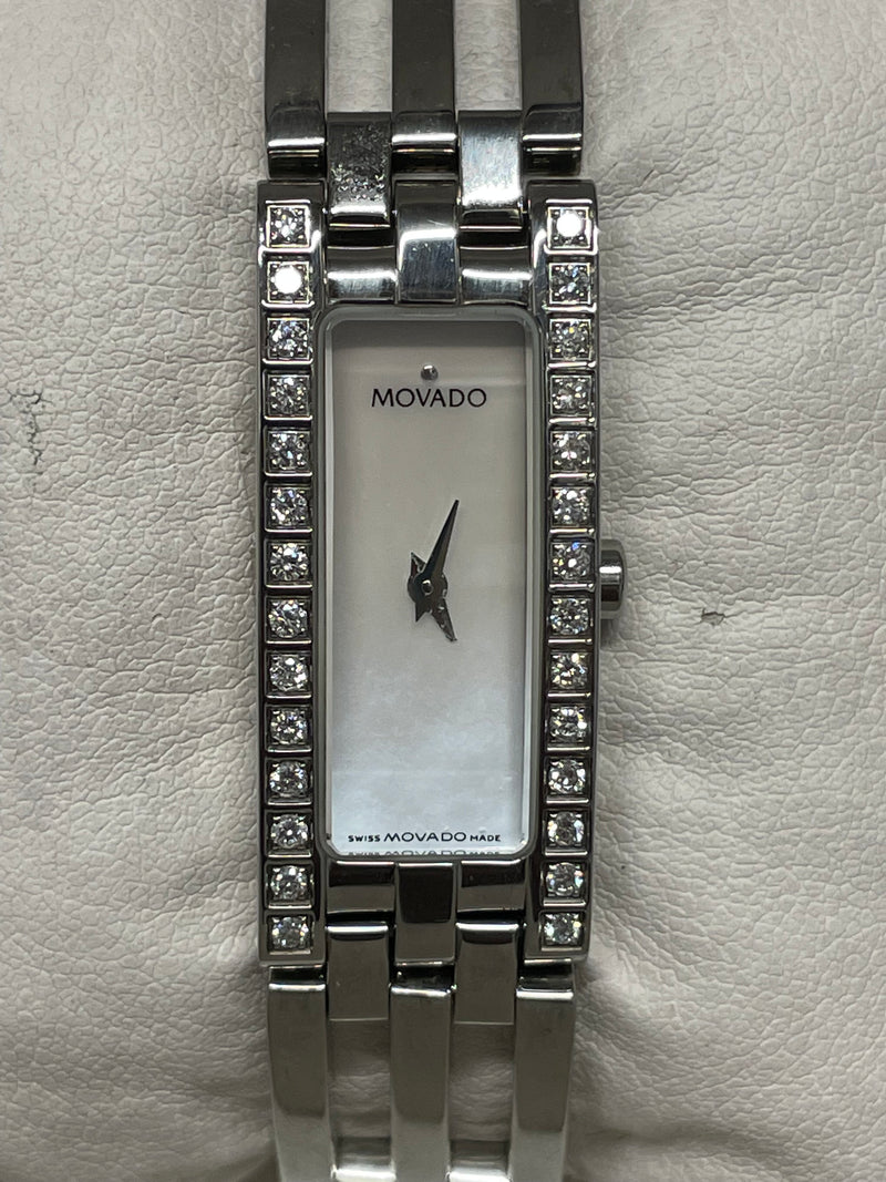 Movado Lady's Watch with Diamonds and White Mother Pearl Dial- $10K APR w/ COA!! APR57