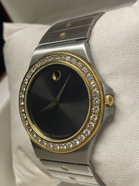 Movado 18K Gold Stainless Steel Watch with Diamond Bezel- $20K APR w/ COA! APR57