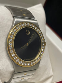 Movado 18K Gold Stainless Steel Watch with Diamond Bezel- $20K APR w/ COA! APR57