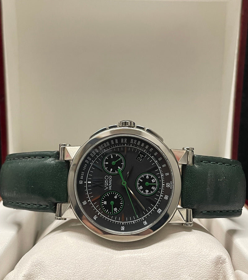 Movado Wristwatch Jumbo  Edition Chronograph with Green Strap -  $8K APR w/ COA! APR57