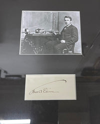 Authentic Thomas Edison Signature And Photograph With Phonograph- $15K APR w/CoA APR57