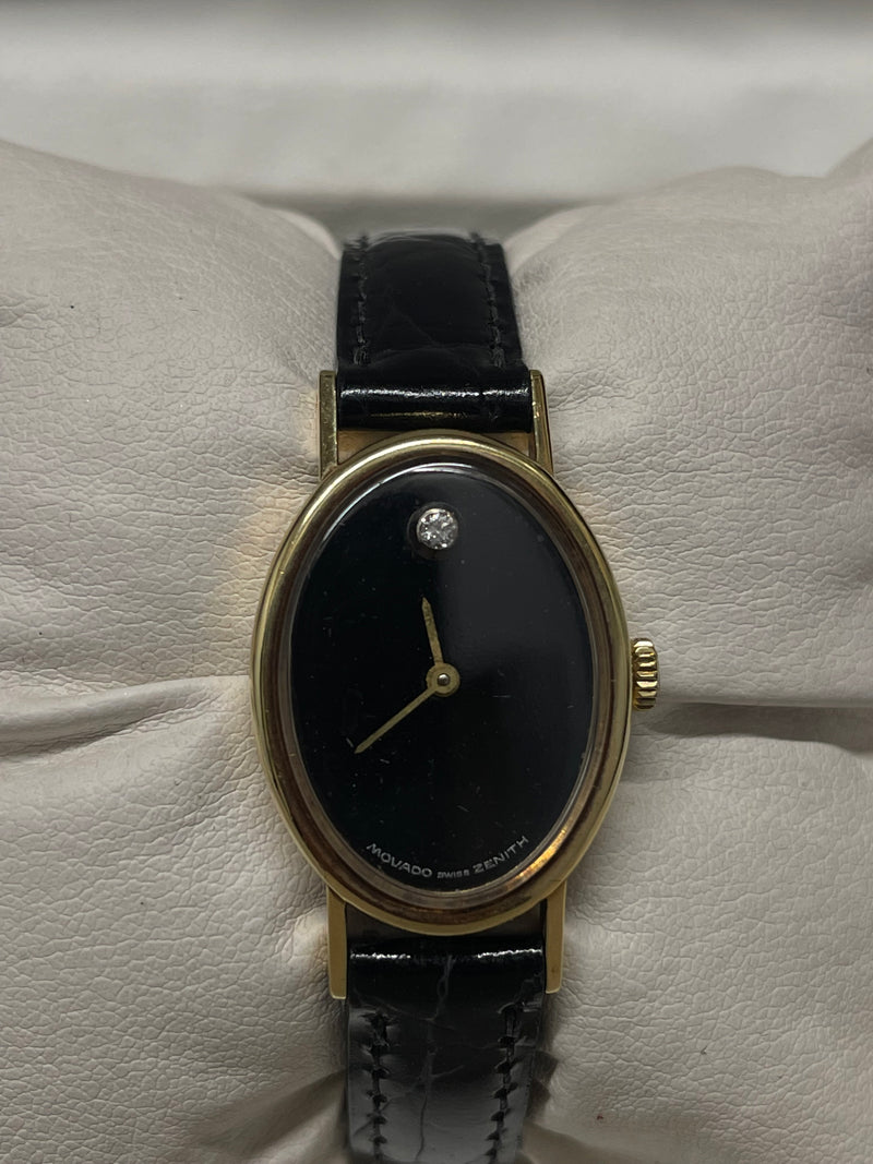 Movado Zenith Ladies' Solid Gold Watch with Diamond at 12- $10K APR w/ COA!!!!!! APR57