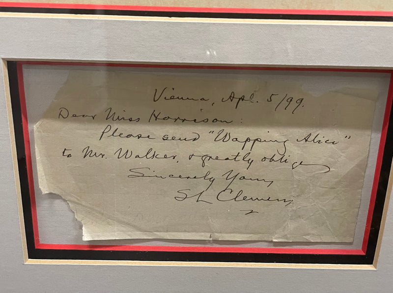 Handwritten Signed Letter S.L. Clemens (Mark Twain) & Life Magazine Cover - $60K APR w/CoA APR57