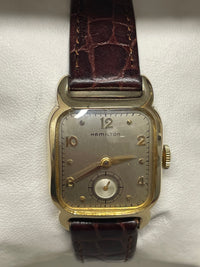 Hamilton Vintage 1940s 10K Gold Filled Watch, Cushion Shape Dial- $7K APR w/COA! APR57