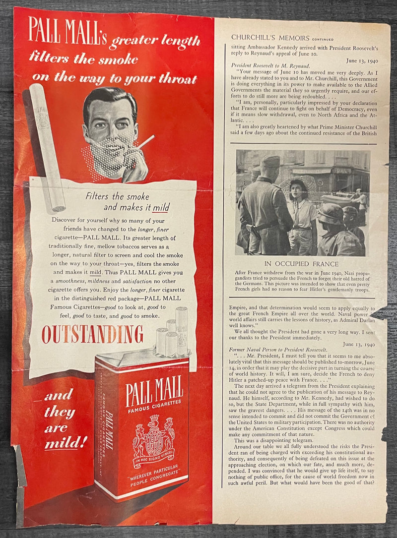 Signed Van Johnson & Walter Pidgeon Command Decision Advert - $8K APR w/CoA APR57