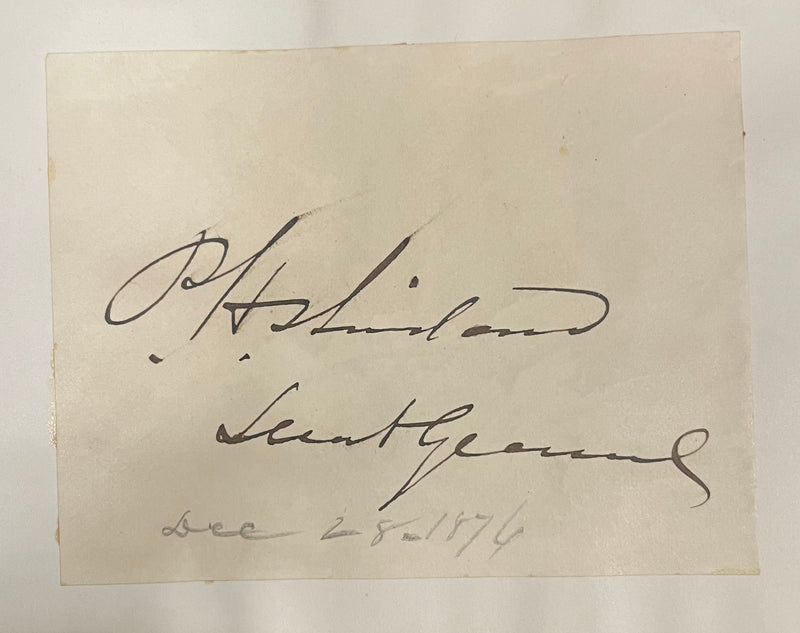 1876 Civil War Philip H. Sheridan Autograph - $5K APR w/CoA APR57