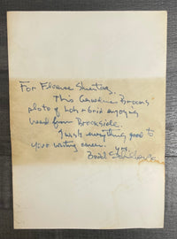 Signed Budd Schulberg Letter On Geraldine Brooks Swan Photo - $6K APR w/CoA APR57