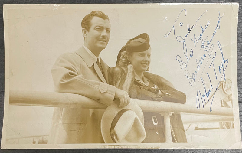 C. 1940’s Barbara Stanwyck And Robert Taylor Signed Photo - $20K APR w/CoA APR57