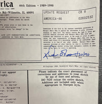 Signed Andrew Aitken Rooney Who’s Who In America Application Document - $10K APR w/CoA APR57