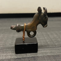 6th-5th Century B.C. Iranian Bronze Bull’s Head Pin Finial - $25K APR w/CoA APR57