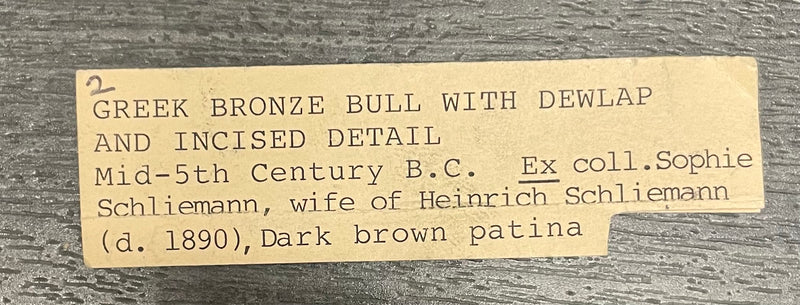 Mid 5th Century Greek Bronze Bull With Dewlap - $40K APR w/CoA APR57