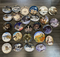 Lot of 26 Franklin Mint Collector Plates Wolves Etc. - $3K APR w/CoA APR57