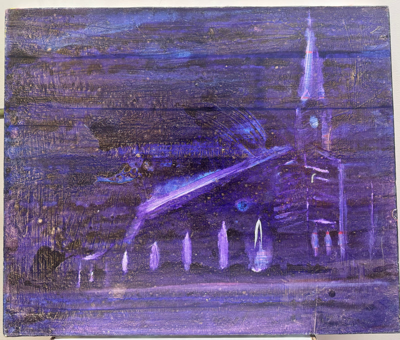 "Brendan Cass"  Abstract Contemporary Art 'Night Church' 2012 - $28K APR w/CoA APR57