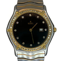 EBEL Sport Classic 18K YG SS Unisex Watch w/ Diamond Bezel/Dial - $10K APR w COA APR57