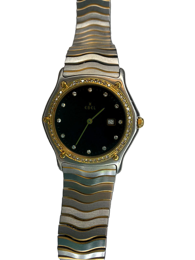 EBEL Sport Classic 18K YG SS Unisex Watch w/ Diamond Bezel/Dial - $10K APR w COA APR57