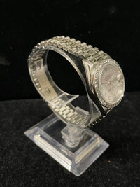 ROLEX Datejust Platinum w/diamonds' bezel Ladies' Watch - $100K APR w/ COA! APR57