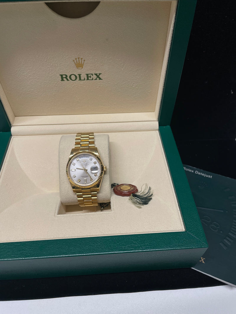 ROLEX OYSTER PERPETUAL DAY-DATE 18K YG DD MEN'S WATCH - $80K APR w/ COA! APR57