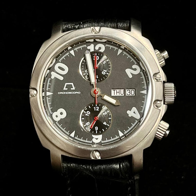 ANONIMO Opera Meccana Chronoscopia Mod. 2005 SS Unique Watch 10K APR w COA