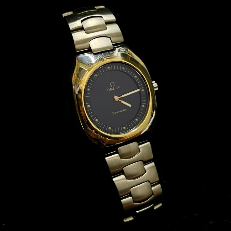 OMEGA SEAMASTER Digital Watch w/ 18K Gold and Stainless Steel - $8K APR Value w/ CoA! APR 57