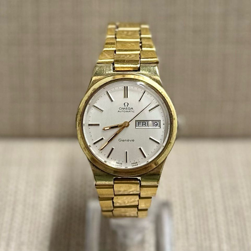 Omega Geneve SS c. 1960s w/ Day-Date Feature Unique Men's Watch- $7K APR w/ COA! APR 57