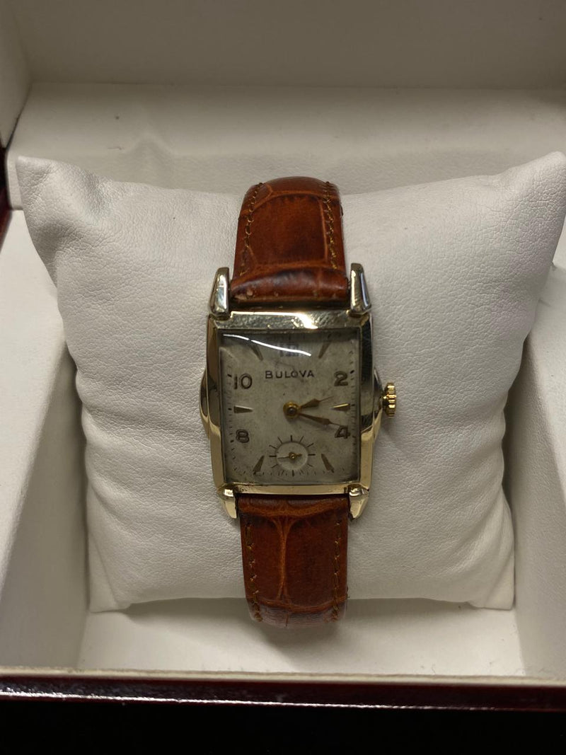 BULOVA 1940's Unique Classic Design Gold Tone Dial Mechanical - $6K APR w/ COA! APR57