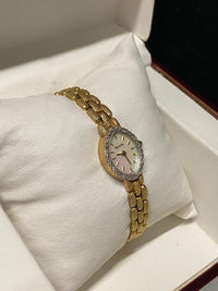 BULOVA Rare 14K Gold Ladies Elegant Wristwatch w/ 14 Diamonds- $13K APR w/ COA! APR 57