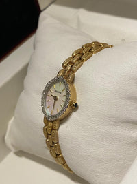 BULOVA Rare 14K Gold Ladies Elegant Wristwatch w/ 14 Diamonds- $13K APR w/ COA! APR 57