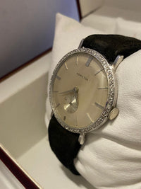 HAMILTON White Gold Luxurious Unisex Wristwatch w/ 36 Diamonds- $20K APR w/ COA! APR 57