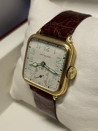 HAMILTON Vintage C. 1930's 14K GF Elegant & Unique Wristwatch - $8K APR w/ COA! APR 57