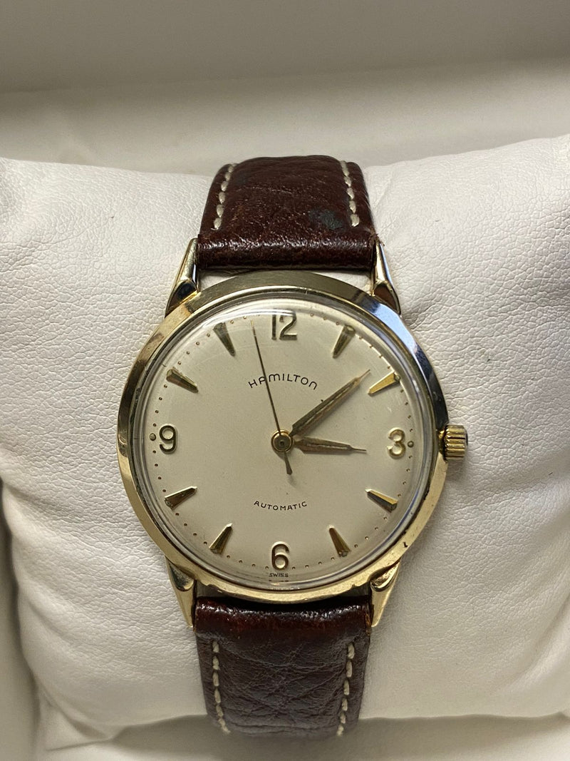 HAMILTON Unique 10K Gold Vintage C. 1950's Men's Wristwatch - $8K APR w/ COA!!! APR 57