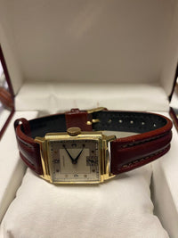 HAMILTON 14K Gold Vintage C. 1940's Tank Design Wristwatch - $10K APR w/ COA!!! APR 57