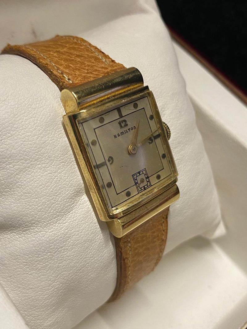 HAMILTON 14K Gold Rare Beautiful & Elegant Men's Wristwatch - $13K APR w/ COA!!! APR 57