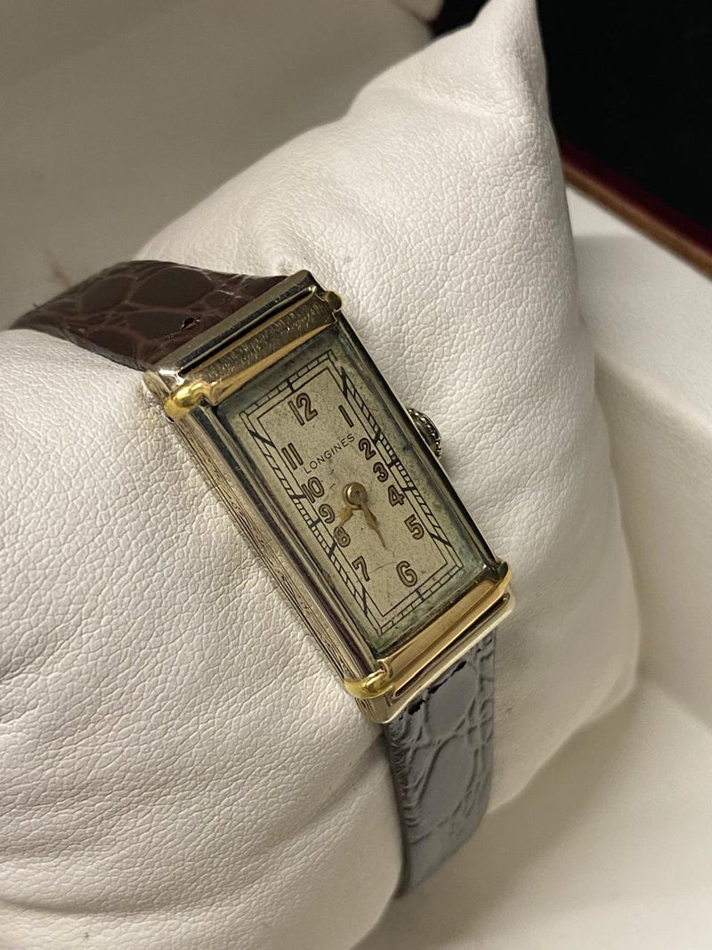 LONGINES Vintage C. 1920's Luxurious Ladies Tank Wristwatch - $10K APR w/ COA!!! APR 57