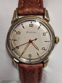 Bulova Vintage 1950s Gold Tone & Steel Unique Men's Wristwatch - $6K APR w/ COA! APR 57