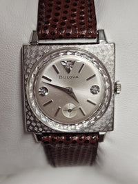 Bulova 10K RGP Vintage 1950s, Unique Diamond Dial Unisex Watch - $7K APR w/ COA! APR 57