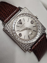 Bulova 10K RGP Vintage 1950s, Unique Diamond Dial Unisex Watch - $7K APR w/ COA! APR 57