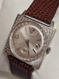 Bulova 10K RGP Vintage 1950s, Unique Diamond Dial Unisex Watch - $7K APR w/ COA! APR 57